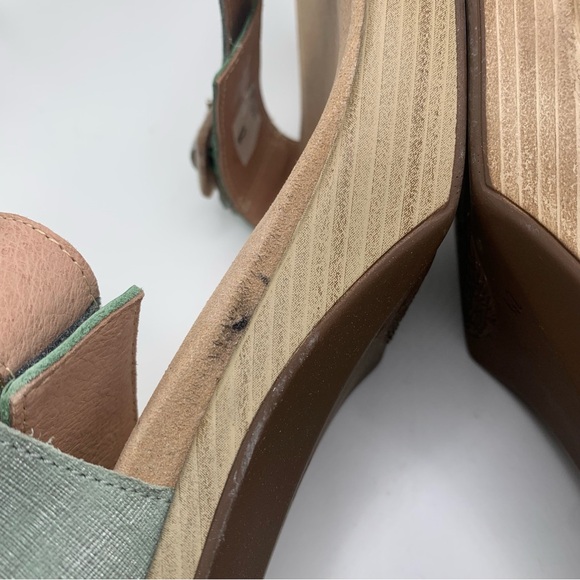 NWB NAOT Women's Intact Sandal Size 42 US 11 Jade Teal/Lime Silver heels 2466 - Picture 12 of 13